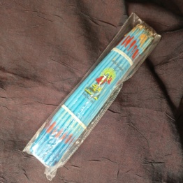 Иерусалимские свечи синие, 24,5см 33шт.