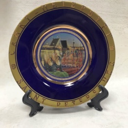 Сувенирная тарелка Санкт-Петербург Грифоны