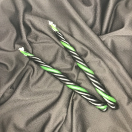 2 cкрутки Magic Energy из 4 свечей (3 черные + 1 зеленая)