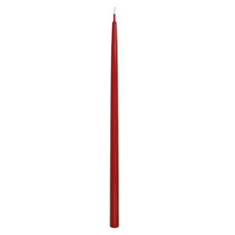 Свеча МК красная восковая маканая 16 см.