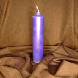 Свеча аметистовая фиолетовая (сине-фиолетовая) Magic Energy