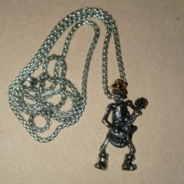 Кулон Скелет с гитарой